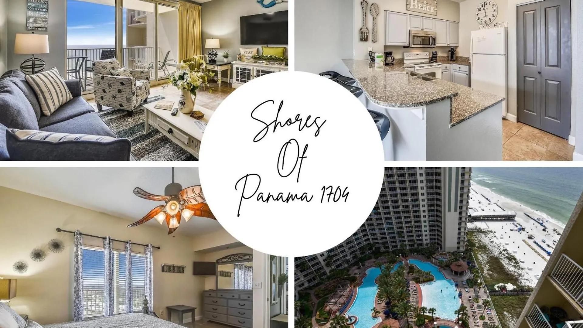 Shores Of Panama 1704 - 2 Bedroom Bunk Room Sleeps 8, Updated! Res, Parking Condo Panama City Beach 0*,  United States